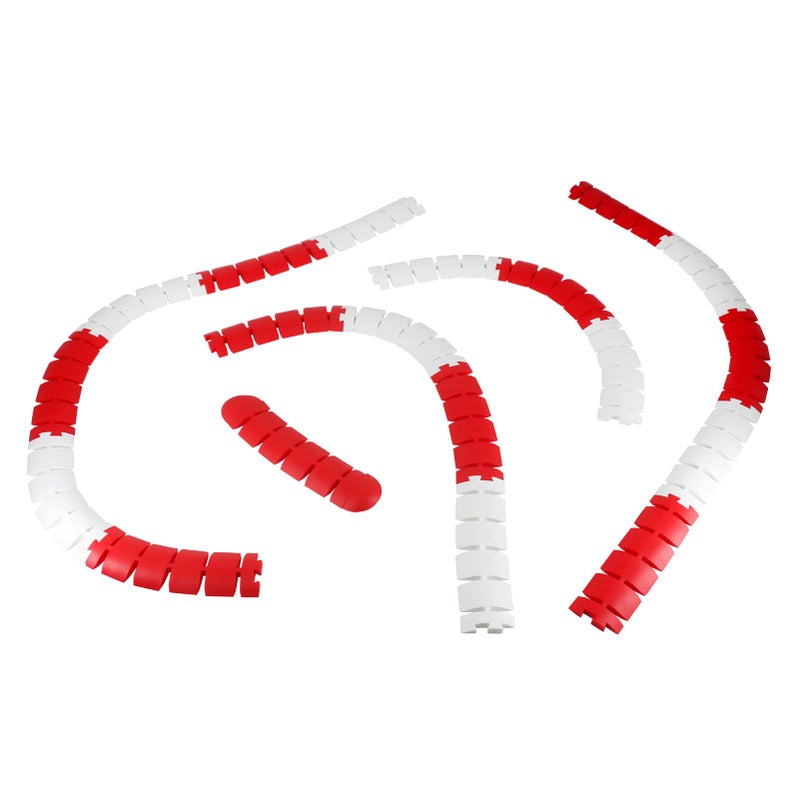 Abendor New 120 Pcs Drift Field Fence Drift Track for 1/28 Wltoys K979 K999 Mini-Z Mini-D Rc Car,Soft Silicone Durable Anti-Scratch Drift Runway Race Car Track Decorative Accessories - Image 3