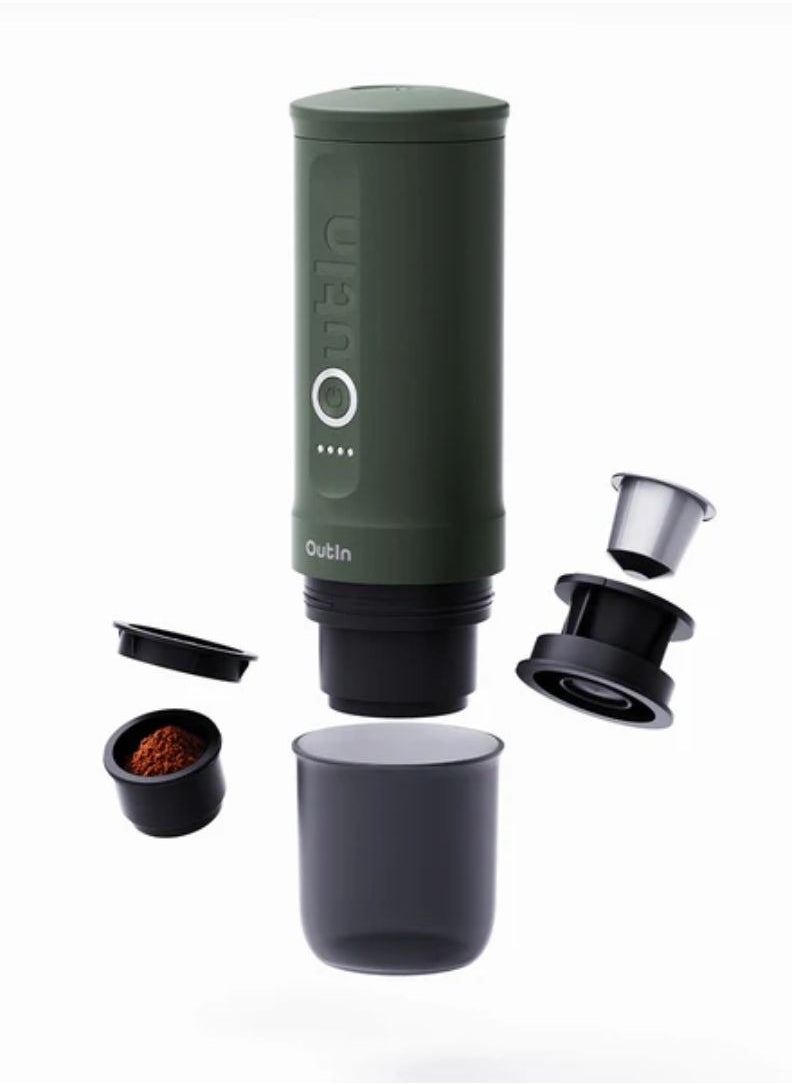 Outin - Outin Nano Portable Espresso Machine- Forest Green - Image 1