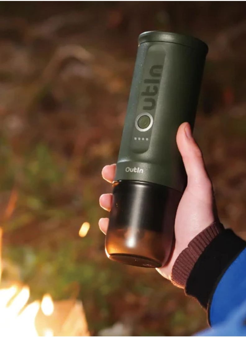 Outin - Outin Nano Portable Espresso Machine- Forest Green - Image 1