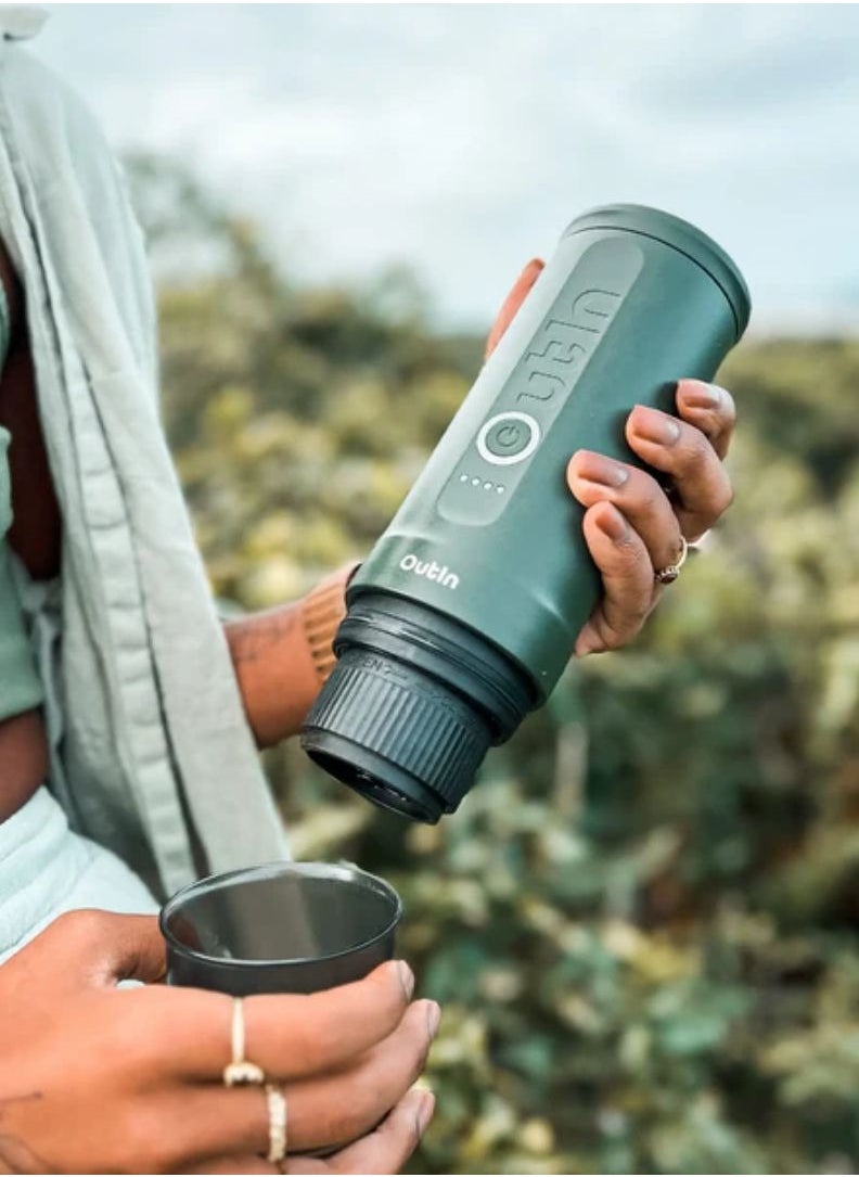 Outin - Outin Nano Portable Espresso Machine- Forest Green - Image 1