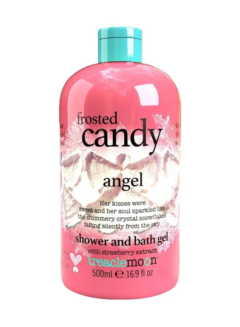 Treaclemoon Treaclemoon Frosted Candy Angel Shower and Bath Gel 500ml | Moisturising and Nourishing Body Wash | Natural Strawberry Extract | Vegan | Gentle on Sensitive Skin | Dermatologist Tested