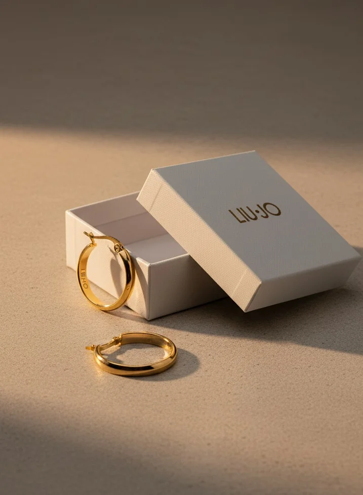 Liu Jo  Liu Jo Gold Hoops - LJ2376 for Women | Best Price UAE