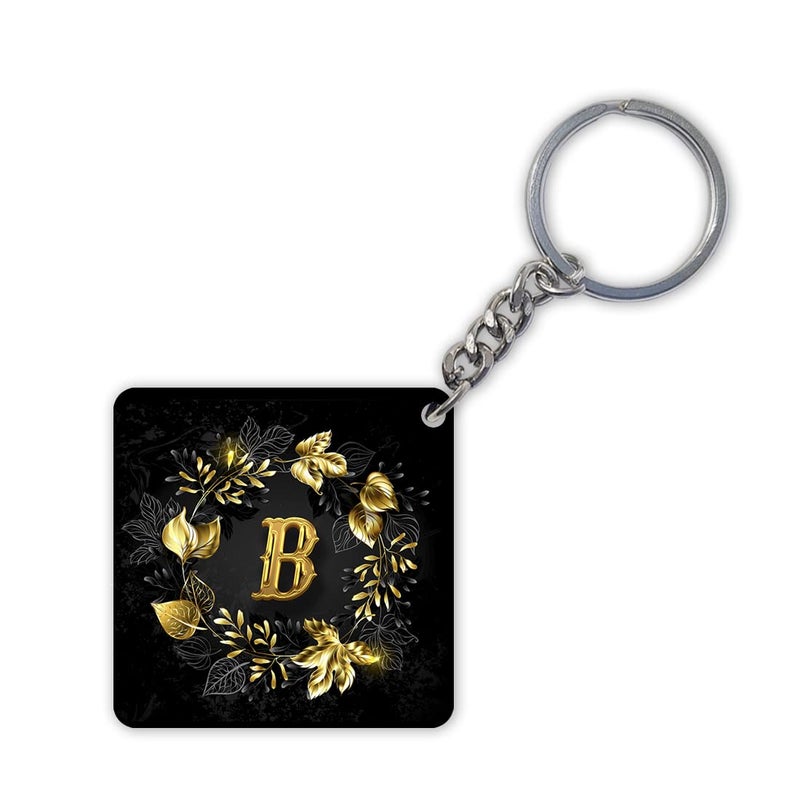 Cronkraft Creative Golden Alphabet Letter B Printed Mug KeychainGift for LoveBirthdayWife Husband Girlfriend BoyfriendKidsBrother LoveValentines Day and Anniversary - Image 3