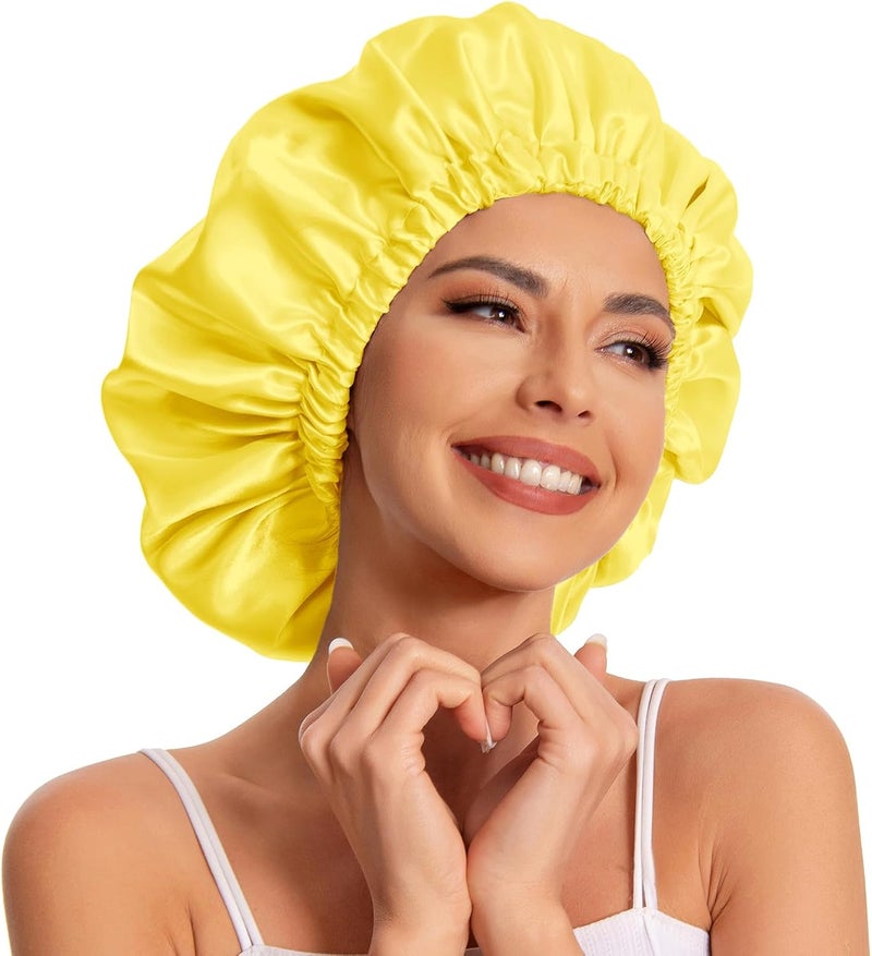 Edoneery Satin Bonnet Silk Bonnet Hair Bonnet For Sleeping Satin Bonnet For Hair Bonnets For Women Silk Bonnet For Natural Hair - Image 1