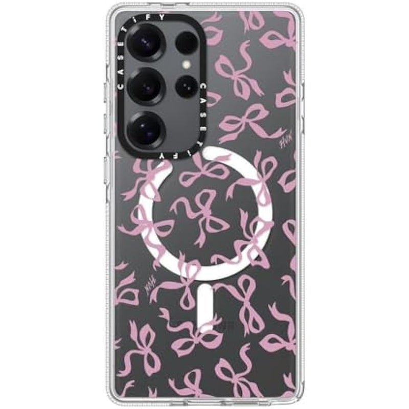 Casetify Magnetic Clear Galaxy S25 Ultra Case 【Compatible with Magsafe】 - Bows - Image 3
