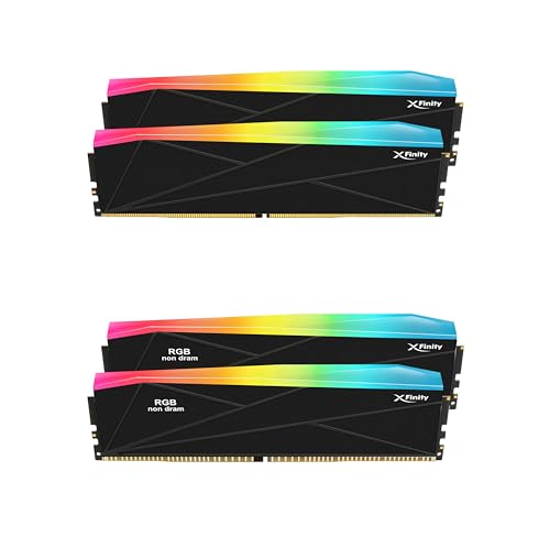 V-COLOR COLOR YOUR LIFE VColor DDR5 SCC 22 KIT Manta XFinity 48GB24GBx2 8000MHz CUDIMM with RGB Filler kit CL38 14V RGB Gaming Desktop Upgrade RAM Memory Module BlackSilver TMXFCL2480838KSDK - Image 1