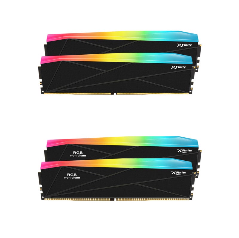 V-COLOR COLOR YOUR LIFE VColor DDR5 SCC 22 KIT Manta XFinity 48GB24GBx2 8000MHz CUDIMM with RGB Filler kit CL38 14V RGB Gaming Desktop Upgrade RAM Memory Module BlackSilver TMXFCL2480838KSDK - Image 2