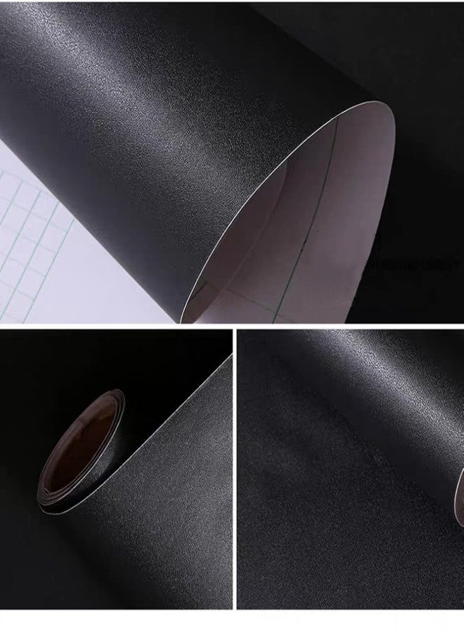 TAKSDAI Extra Long Chalkboard Contact Paper Vinyl Roll, 17.8 x 118 Inches, Peel and Stick, Black - Image 2