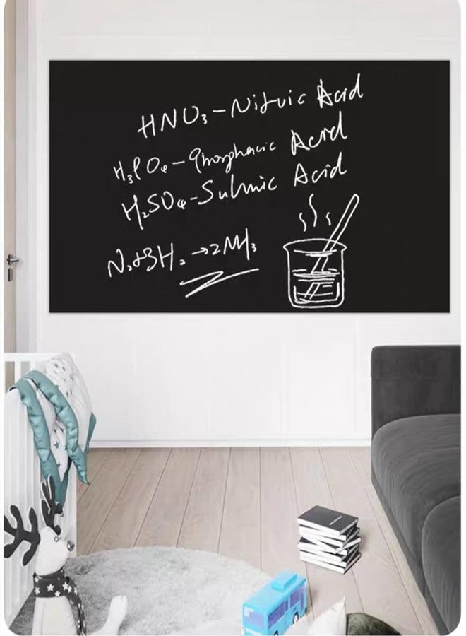 TAKSDAI Extra Long Chalkboard Contact Paper Vinyl Roll, 17.8 x 118 Inches, Peel and Stick, Black - Image 5
