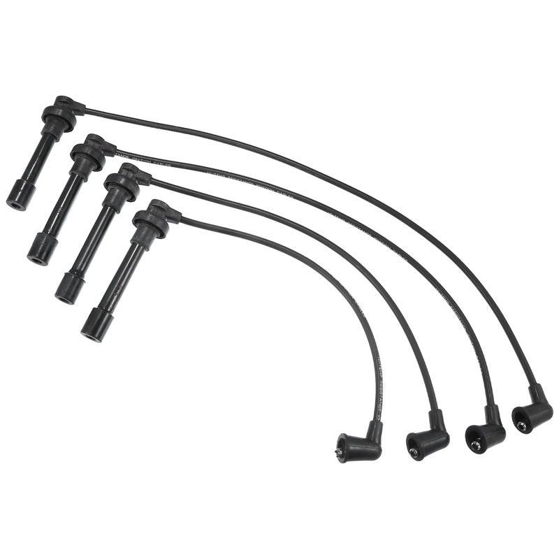ACROPIX Car Spark Plug Coil Wires Ignition Coil Harness Cable 7mm Fit for Honda Accord 19942002 Civic 19992000 No32700P0HA00 Pack of 4