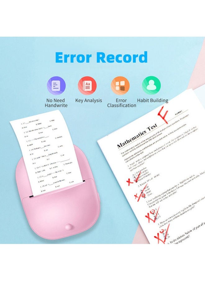 NIBEMINENT Portable Thermal Printer Pink  - Image 3