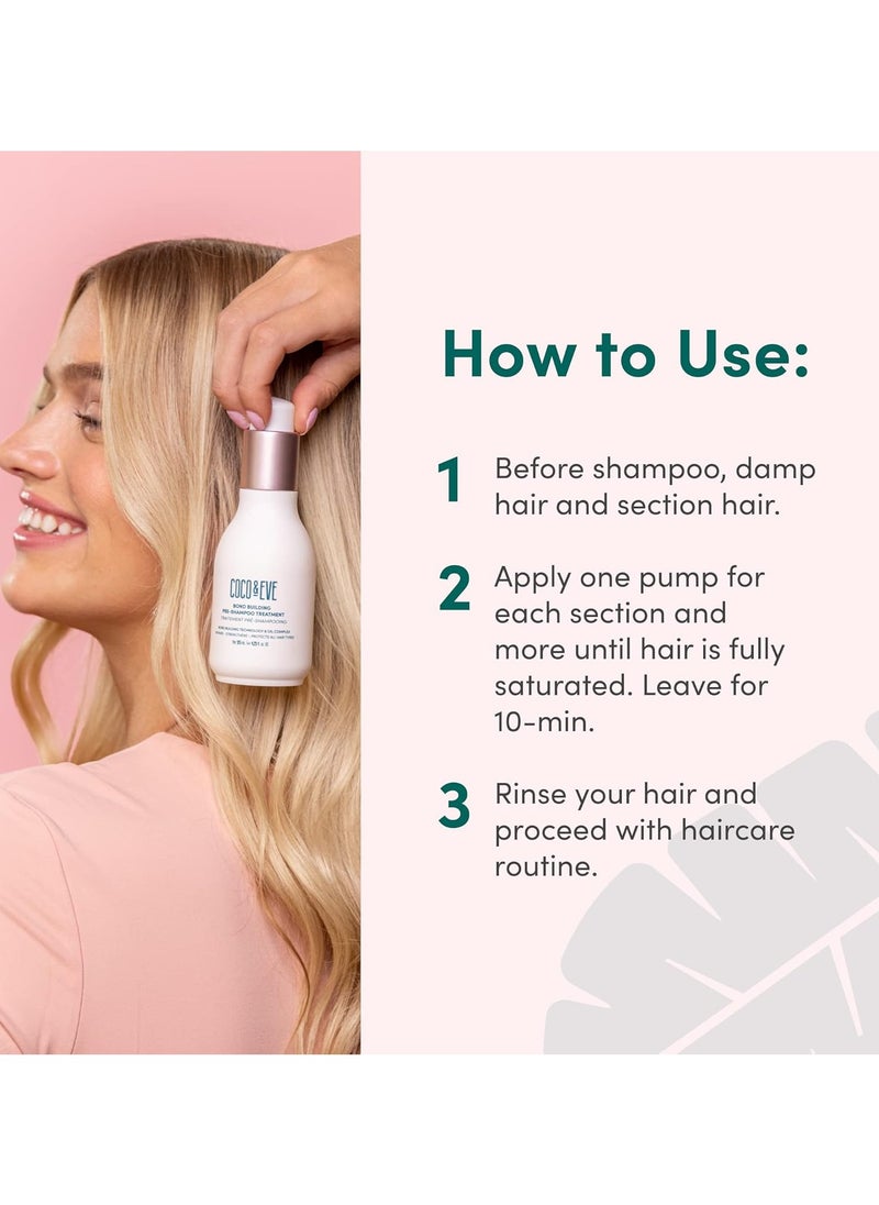 COCO & EVE - Bond Building Pre Shampoo Treatment Dry Damaged Hair Repair Deep Conditioning Mask for Repairing Damage and Bonds Helps with Hair Breakage 125ml - Image 1