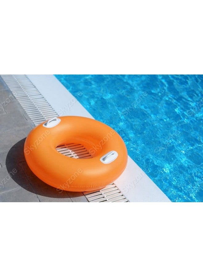 skyzone Inflatable Pool Rings Floats Water Wings Swimming Tube Float for Kids and Adults (Multi Color) - Image 1