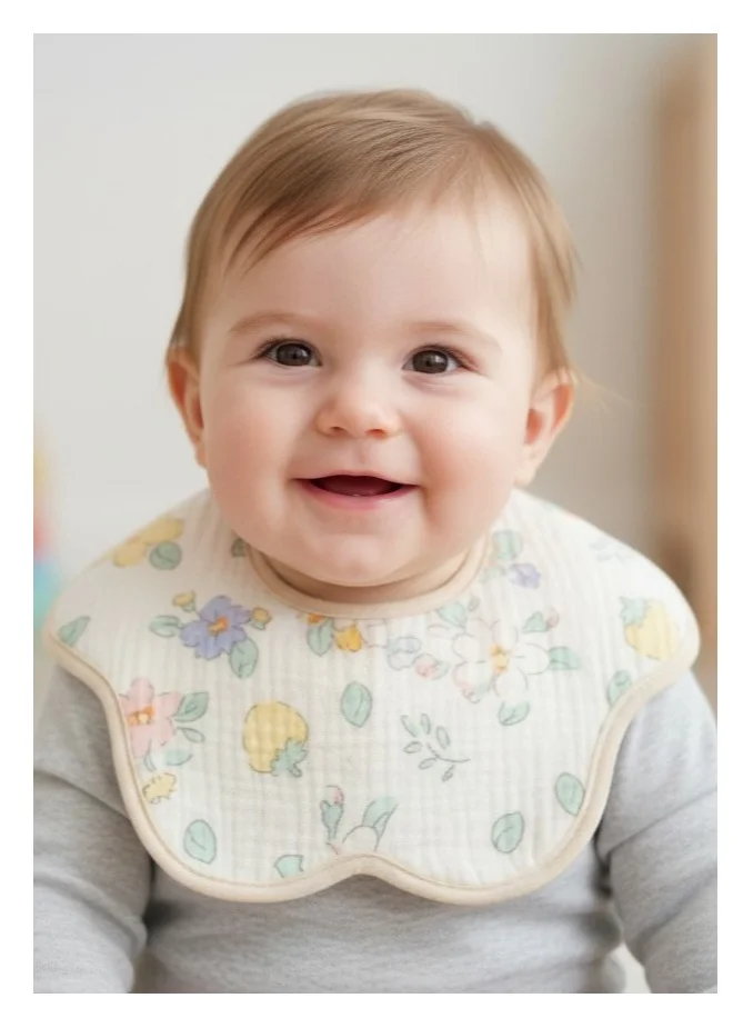 بيبي كلو Cute Baby Bib with Fun Prints