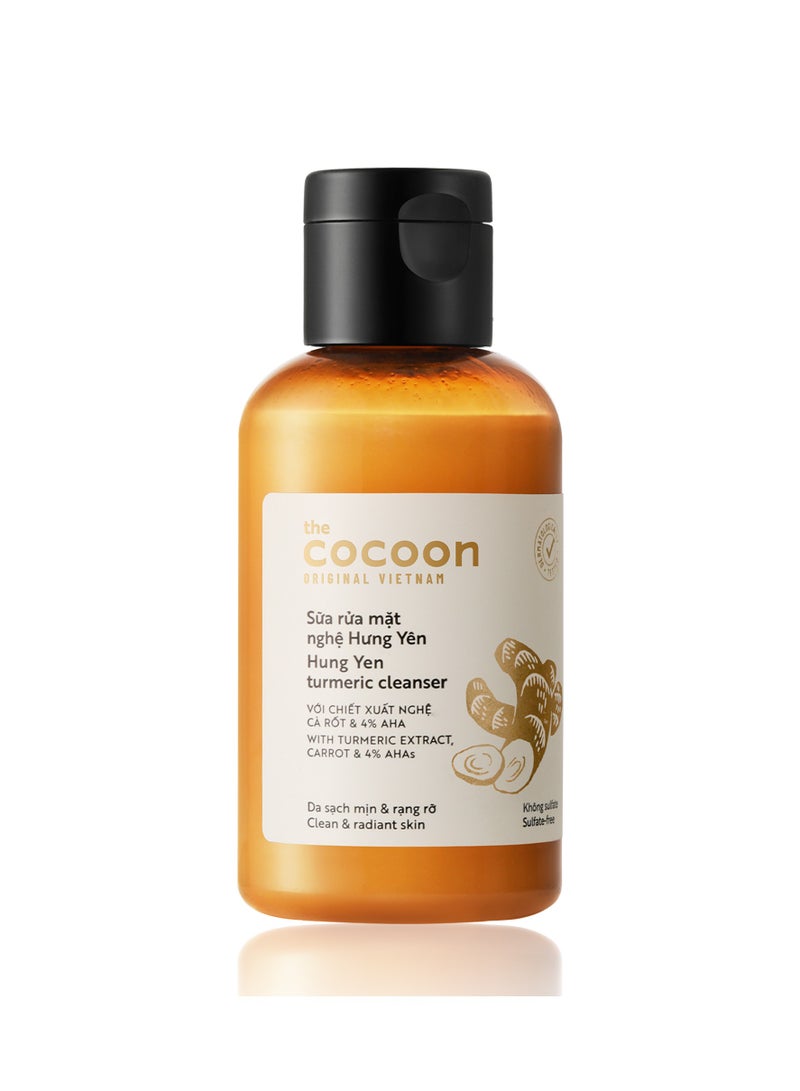 The Cocoon Original Vietnam Hung Yen Turmeric Cleanser 140ml – Brightening Face Wash for Acne-Prone & Oily Skin | Deep Cleansing, Oil Control & Dark Spot Removal - Image 1