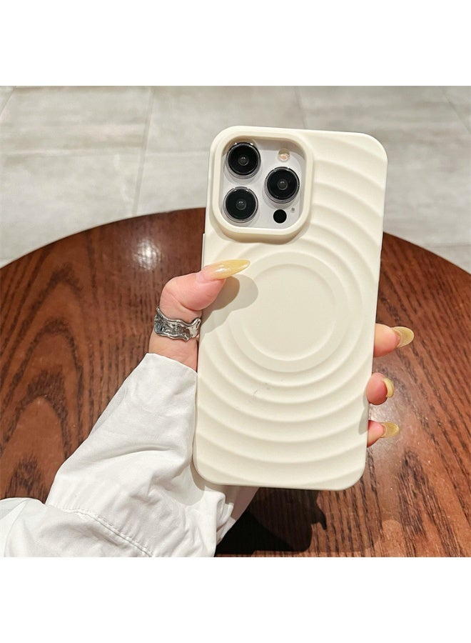 NIBEMINENT Solar Crust Protection Case With Magsafe For iPhone 17 Pro Max, White