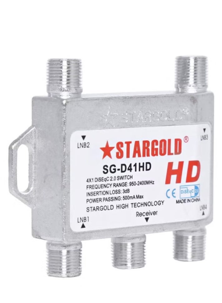 Stargold 4-In-1 2.0 Switch DiSEqC Silver - Image 3