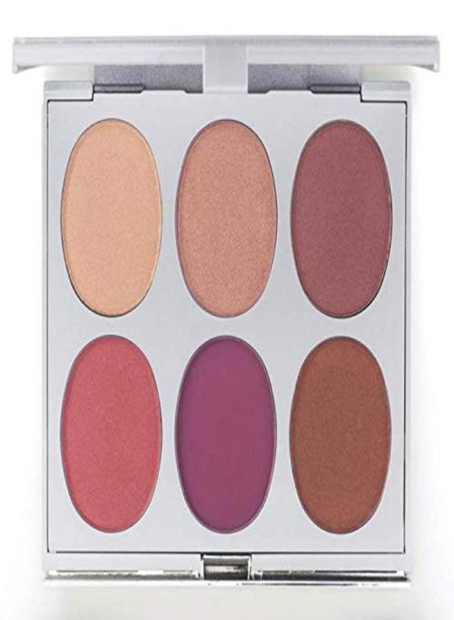 Jerome Alexander New Again by Jerome Alexander Blusher Palette & Brush, 6 Buildable & Blendable Micronized Powder Blushers for All Skin Tones - Image 3