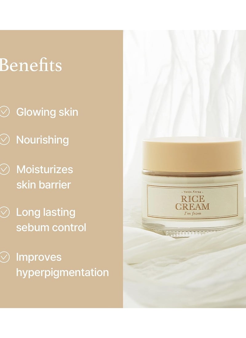 I'M FROM AM From Cream Aloe Vera 1.69 oz., 41% Aloe Vera Extract with Ceramide, Brightening Appearance, Improves Moisture Barrier for Skin, Deeply Nourishes and Smoothes Skin Tone, What Beauty  - Image 5