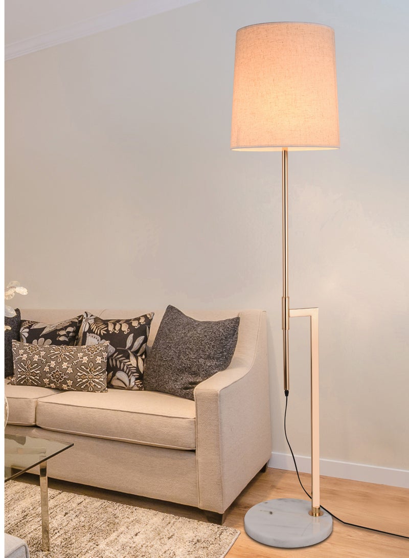 ICTC Floor lamp Golden color with marble base 165 cm reliable modern design suitable for home or office