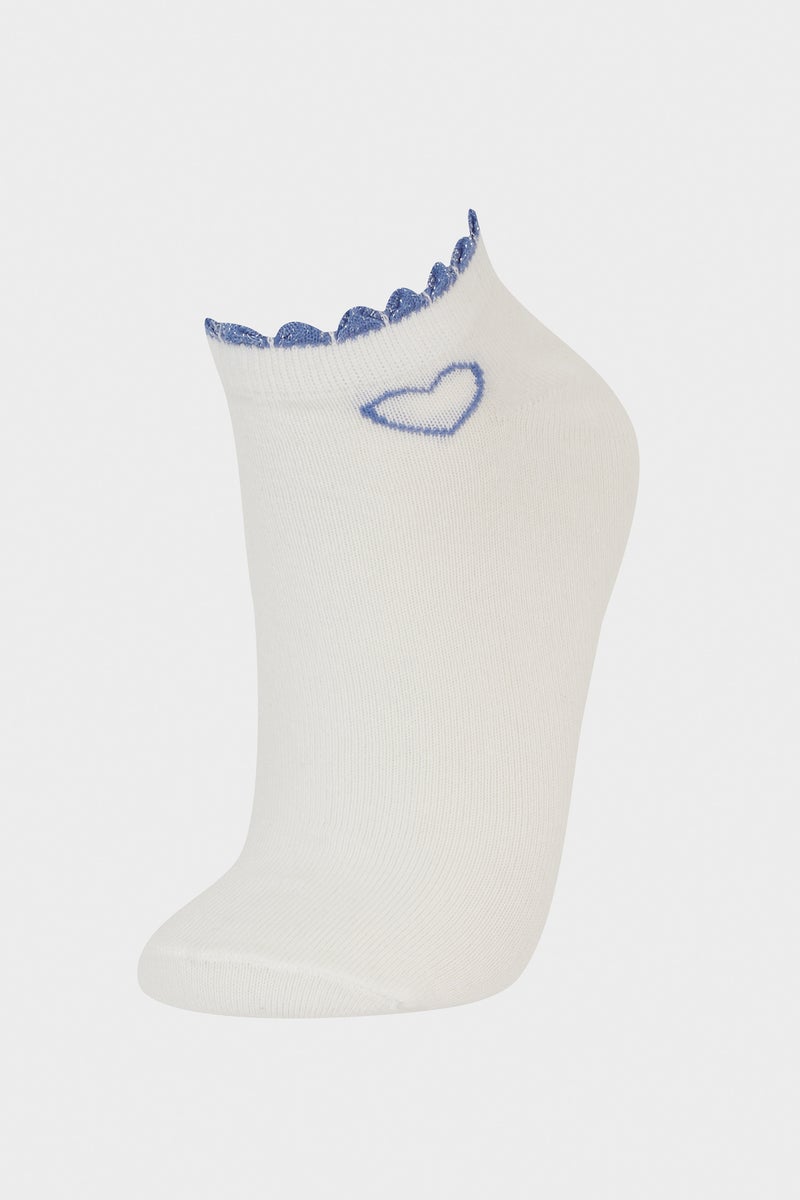 DeFacto White Woman 3 piece Short Socks Casual - Image 3