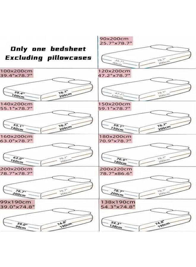 King Size Bright Pink Heart Shaped Brushed Fitted Sheet And Pillowcase Set 3Pcs - Image 4