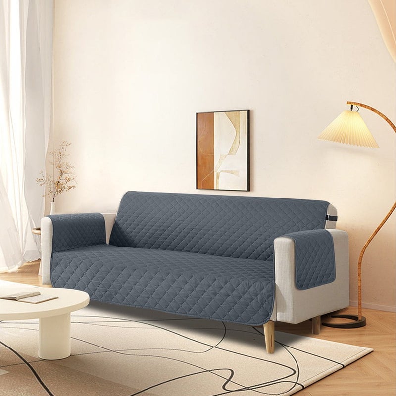 100% Waterproof Sofa Cover Non Slip Couch Cover Machine Washable Slipcover Leakproof Furniture Protector for Dogs Pets, Dark Gray, Sofa - Image 4