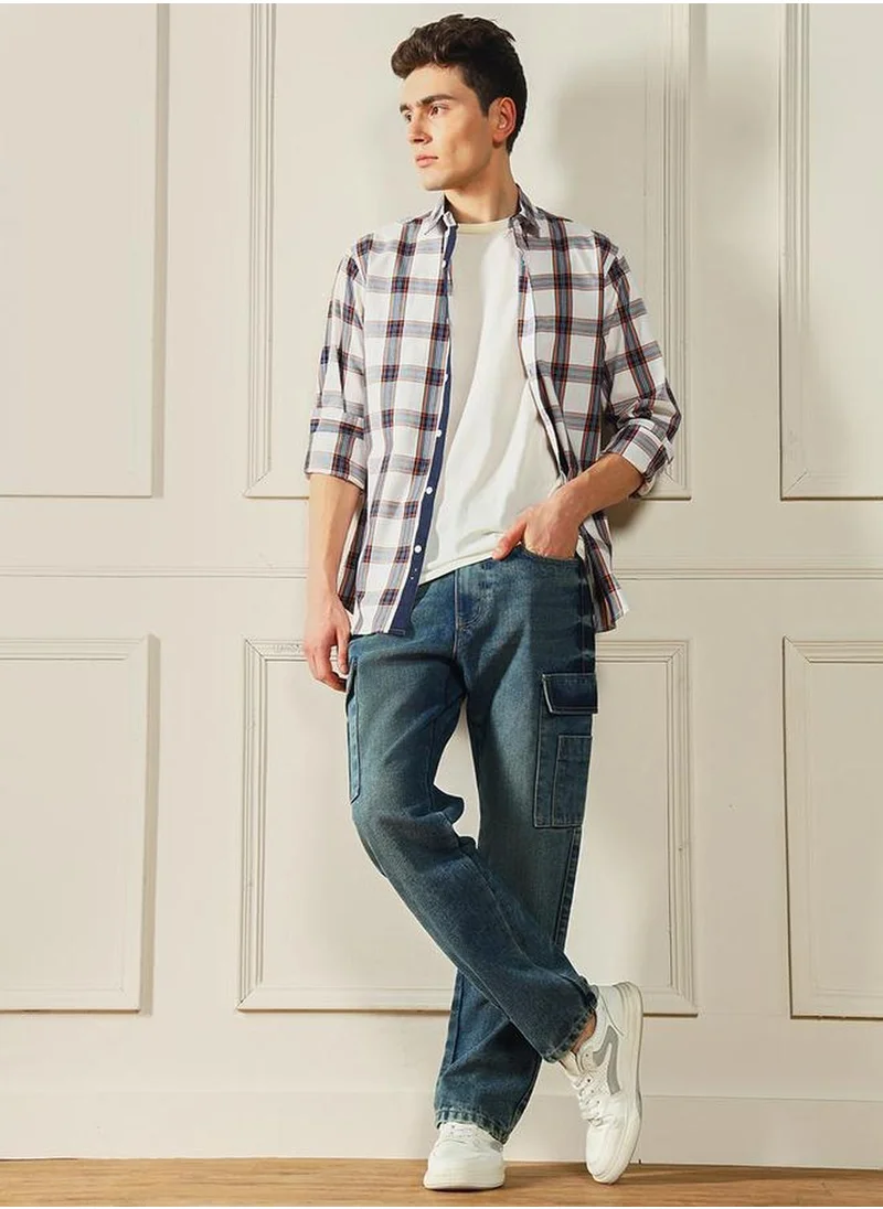 Dennis Lingo Medium Blue Jeans For Men