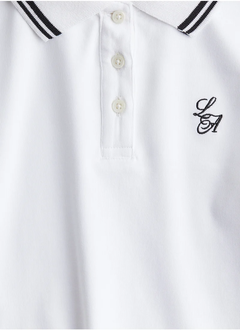 H&M Embroidered Polo Shirt