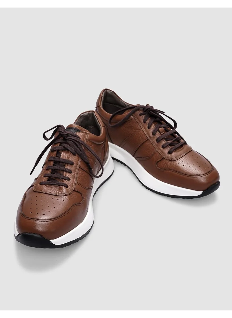 Cabani Leather Tan Lace-up Men's Sports Shoes