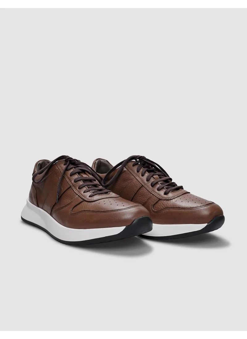 Cabani Leather Tan Lace-up Men's Sports Shoes