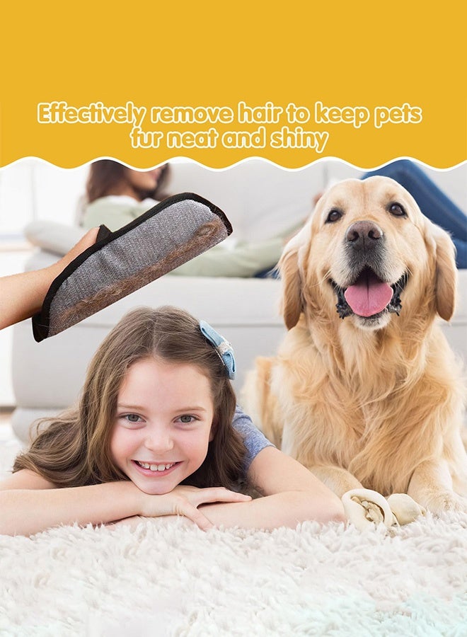 فيميلو 2 × قفازات مزيل شعر الحيوانات الأليفة للقطط، قفازات إزالة شعر الحيوانات الأليفة متعددة الاستخدامات مزدوجة الجانبين، قفازات إزالة شعر الحيوانات الأليفة القابلة لإعادة الاستخدام، قفازات إزالة الشعر الساكن، قفازات العناية بالحيوانات الأليفة - Image 4