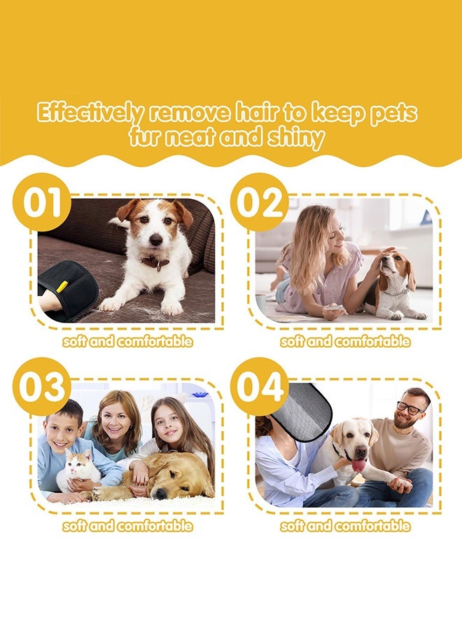 فيميلو 2 × قفازات مزيل شعر الحيوانات الأليفة للقطط، قفازات إزالة شعر الحيوانات الأليفة متعددة الاستخدامات مزدوجة الجانبين، قفازات إزالة شعر الحيوانات الأليفة القابلة لإعادة الاستخدام، قفازات إزالة الشعر الساكن، قفازات العناية بالحيوانات الأليفة - Image 5
