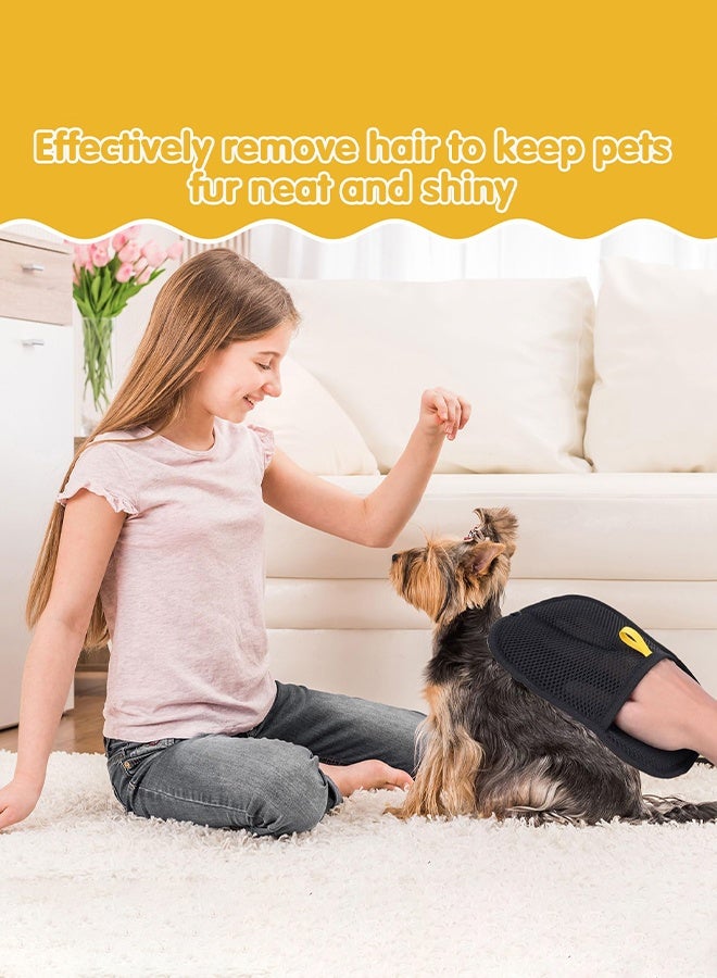 فيميلو 2 × قفازات مزيل شعر الحيوانات الأليفة للقطط، قفازات إزالة شعر الحيوانات الأليفة متعددة الاستخدامات مزدوجة الجانبين، قفازات إزالة شعر الحيوانات الأليفة القابلة لإعادة الاستخدام، قفازات إزالة الشعر الساكن، قفازات العناية بالحيوانات الأليفة - Image 2