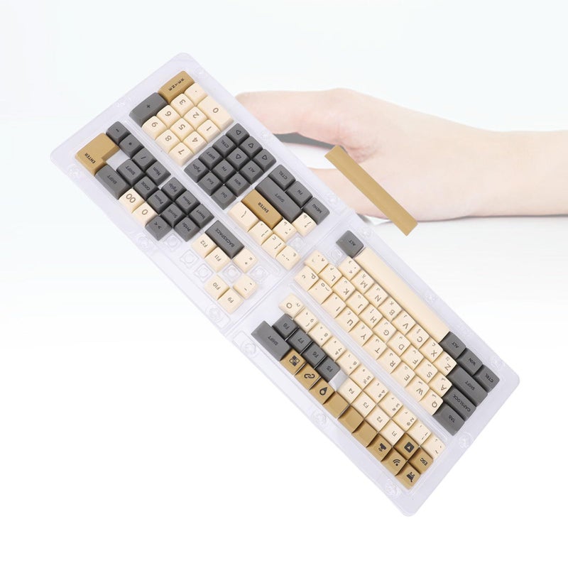PBT 125 مجموعة أغطية المفاتيح بملف XDA طباعة بالتسامي مجموعة 104 مفتاح متوافقة مع لوحات المفاتيح الميكانيكية 61 63 68 87 108 - Image 3