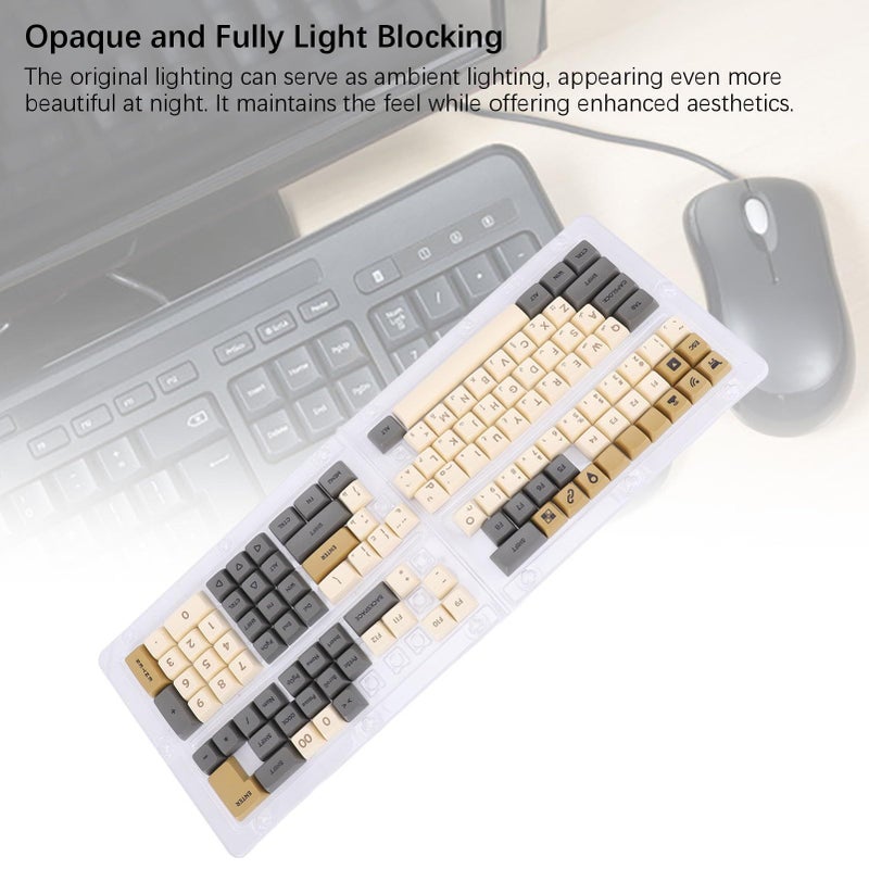 PBT 125 مجموعة أغطية المفاتيح بملف XDA طباعة بالتسامي مجموعة 104 مفتاح متوافقة مع لوحات المفاتيح الميكانيكية 61 63 68 87 108 - Image 4