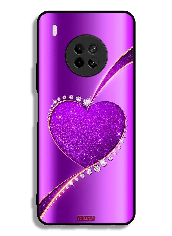 Tolwak Huawei Y9a Protective Case Cover Glitter Heart  - Image 2
