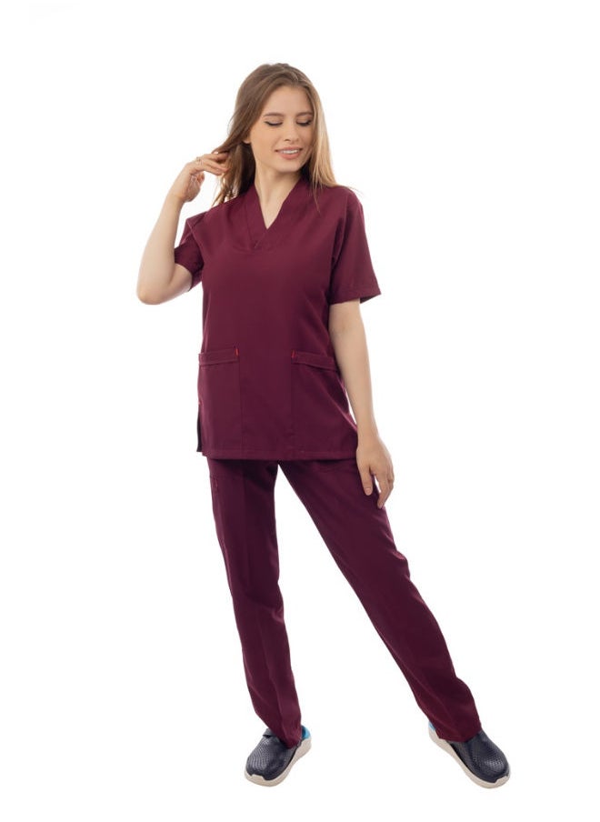 APEX Crimson Female Classic Scrub 
