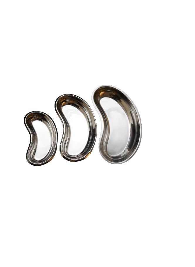 TNM TNM Kidney Tray Set of 3 – Premium Stainless Steel Medical Trays for Clinical and Surgical Use - Image 1