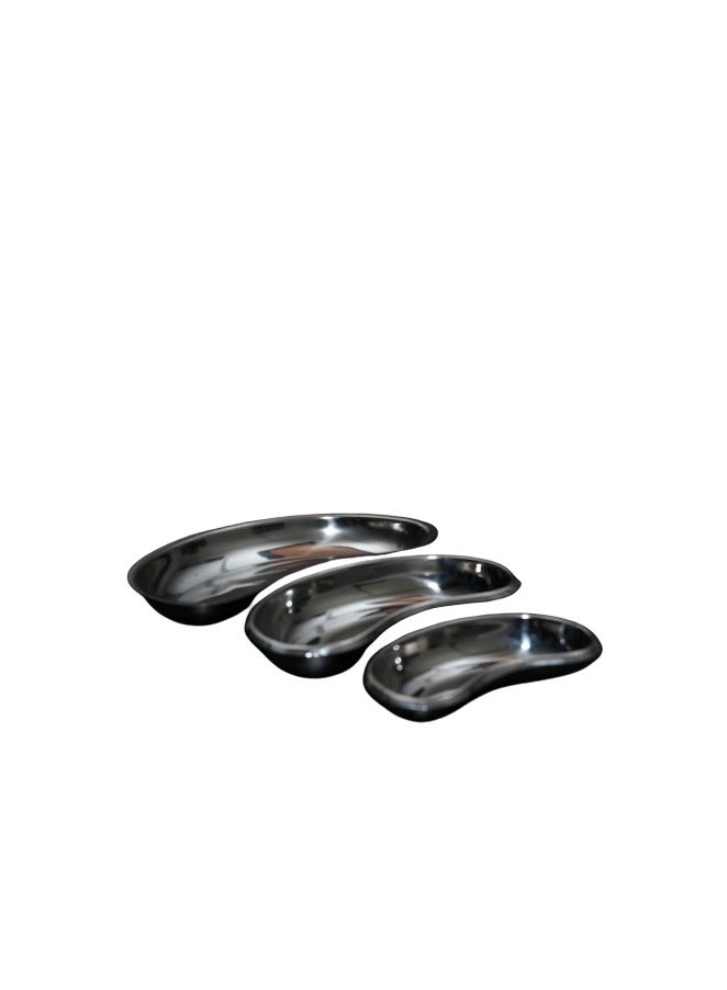 TNM TNM Kidney Tray Set of 3 – Premium Stainless Steel Medical Trays for Clinical and Surgical Use - Image 2