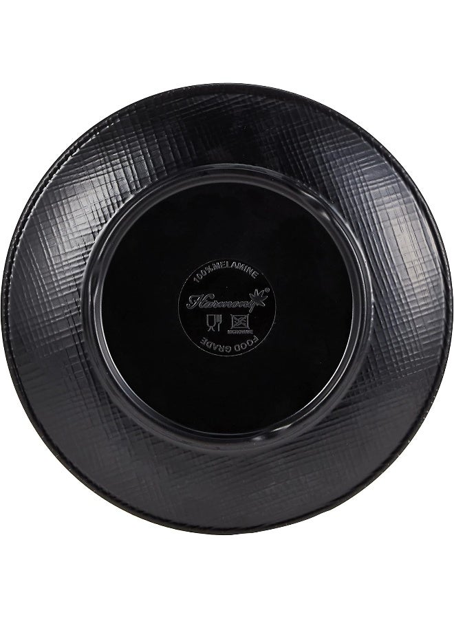 Servewell Servewell Melamine Round Plate 15 * 1.8Cm Black  - Image 4