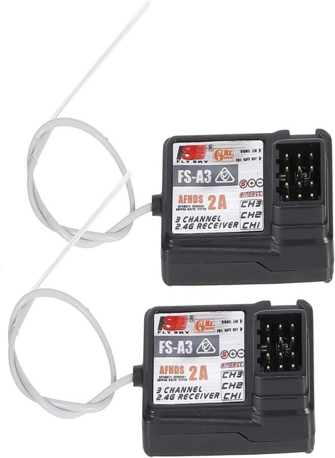 Flysky فايسكي FS-A3 AFHDS2A 2.4G مستقبل 3CH لجهاز الإرسال GT2E GT2G 2PCS - Image 1