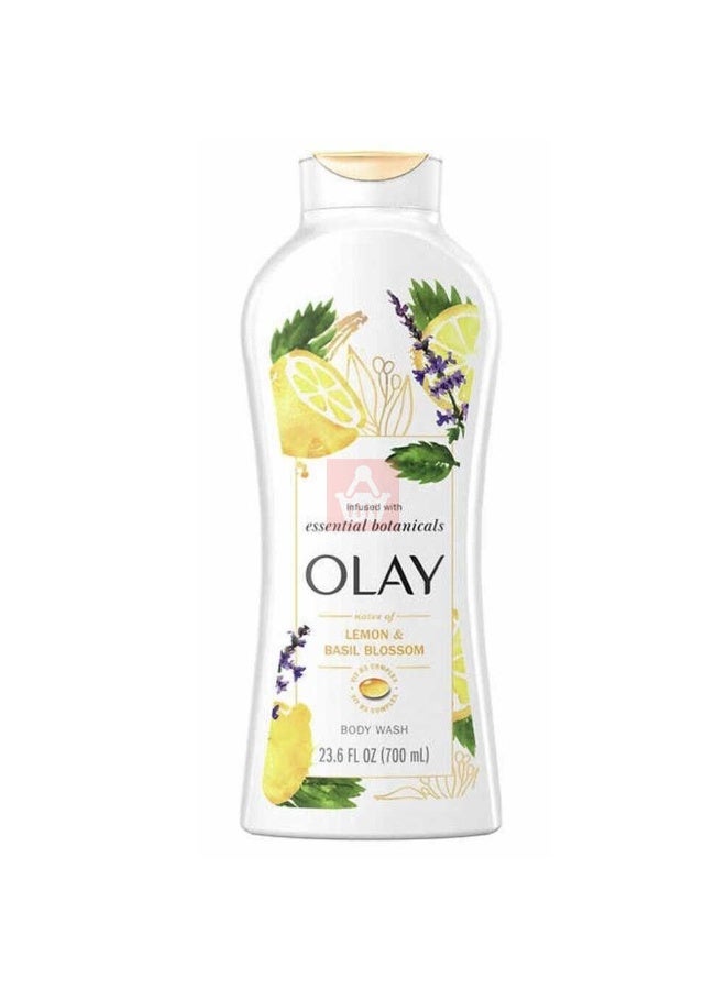 Olay Infused With Essential Botanicals Lemon & Basil Blossom Body Wash 700ml