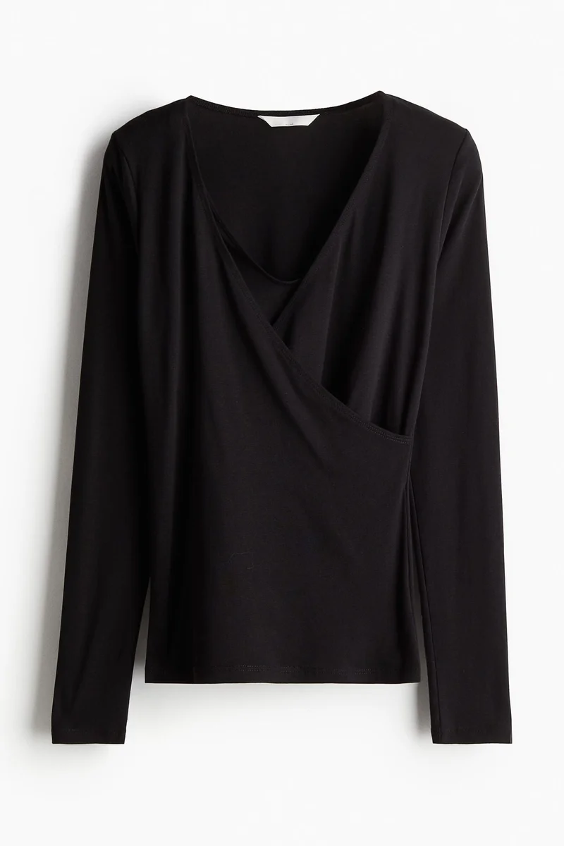 H&M  MAMA Ribbed nursing top for Women | Best Price UAE
