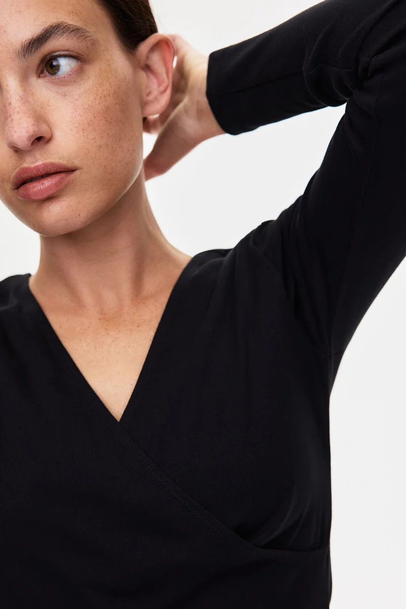 H&M  MAMA Ribbed nursing top for Women | Best Price UAE