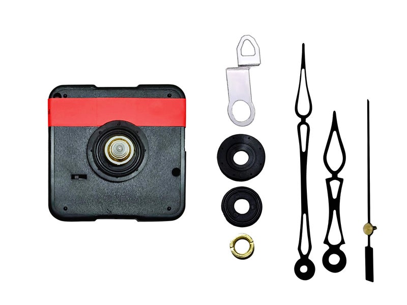 IIK COLLECTION Analogue 18MM Long Spindle Quartz Movement Plastic Machine with Black Hands Kit for Wall Clock (IIK-MOV-PL-035) - Image 3