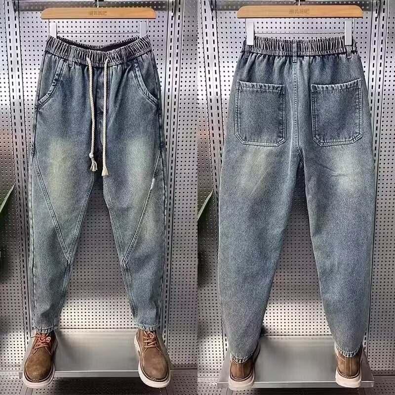 Unisex Casual Daily Denim Jeans - Image 2