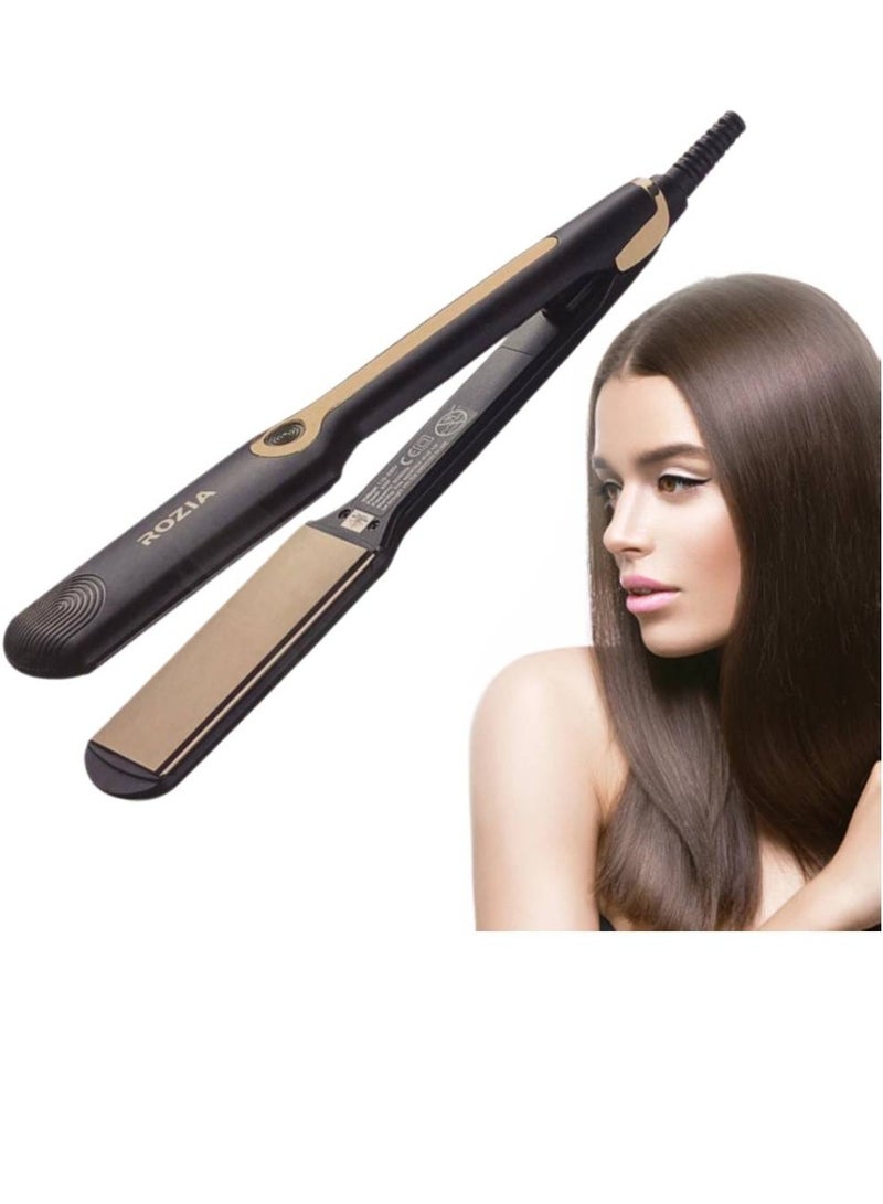 Rozia Professional Hair Straightener And Curling Portable Straight Infrared Volume Temperature Hair Straightener Curler - Image 1