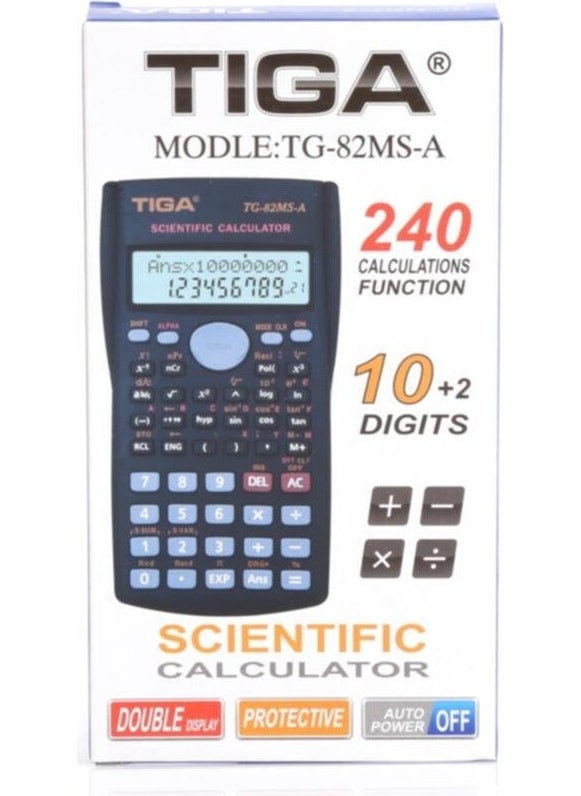 Tiga - حاسبة علمية TG-82MS-A 10+2 رقم - Image 1