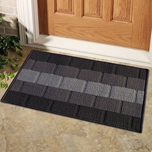 Status Contract Anti Slip Front Door Mat|(38x58cm) Living Room Rug for Entrance Door|Polypropylene Floor Mat for Home|Essential Small Rugs for Office, Bedroom & Kitchen| (Grey), Rectangular - Image 2